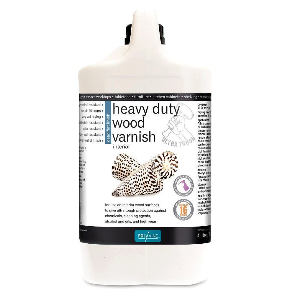 Polyvine heavy-duty-wood-varnish-dead-flat-4-litre