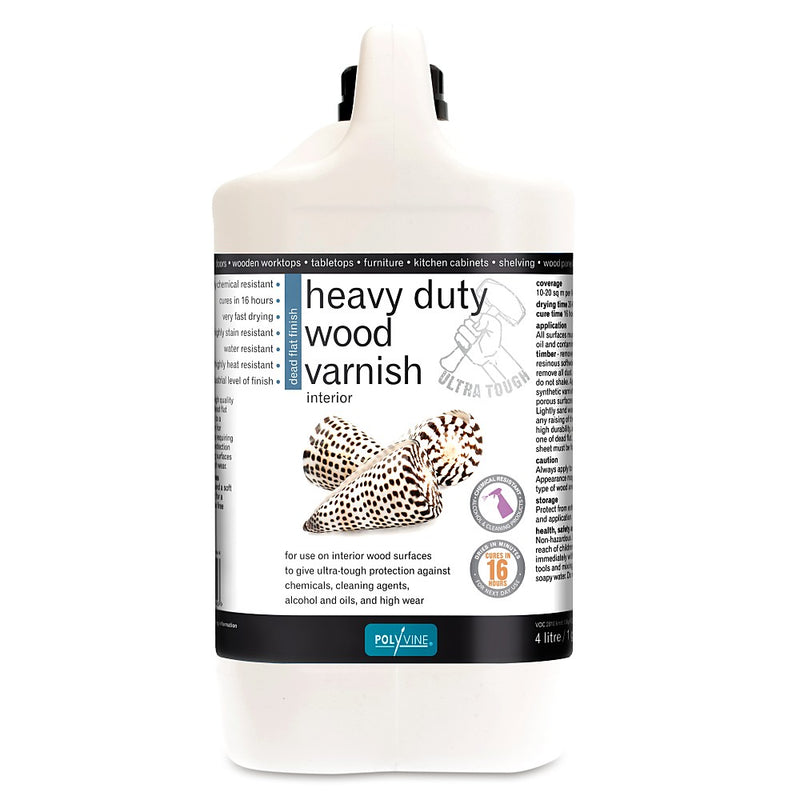 Polyvine heavy-duty-wood-varnish-dead-flat-4-litre