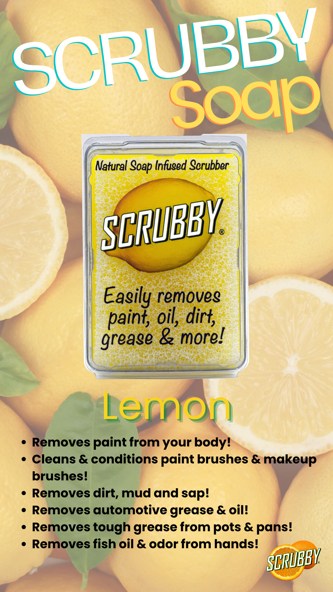 Scrubby Soap in Lemon add 