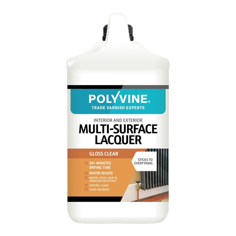 Polyvine multi-surface lacquer container on a white background