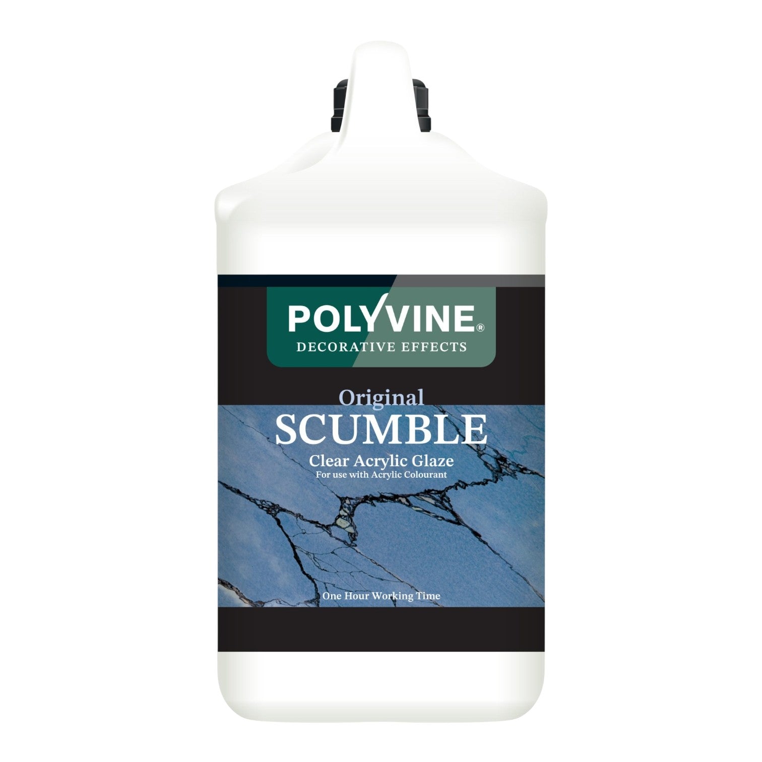 Polyvine Original Scumble clear acrylic glaze container on a white background
