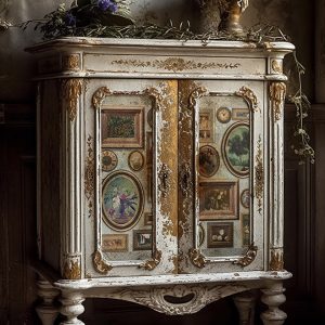 Vintage clocks and frames with old photos. A1 Fiber Paper for Decoupage by ReDesign with Prima.