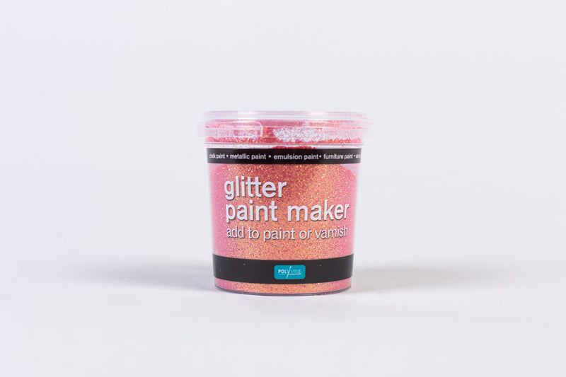 Jar of pink glitter paint maker by Polyvine