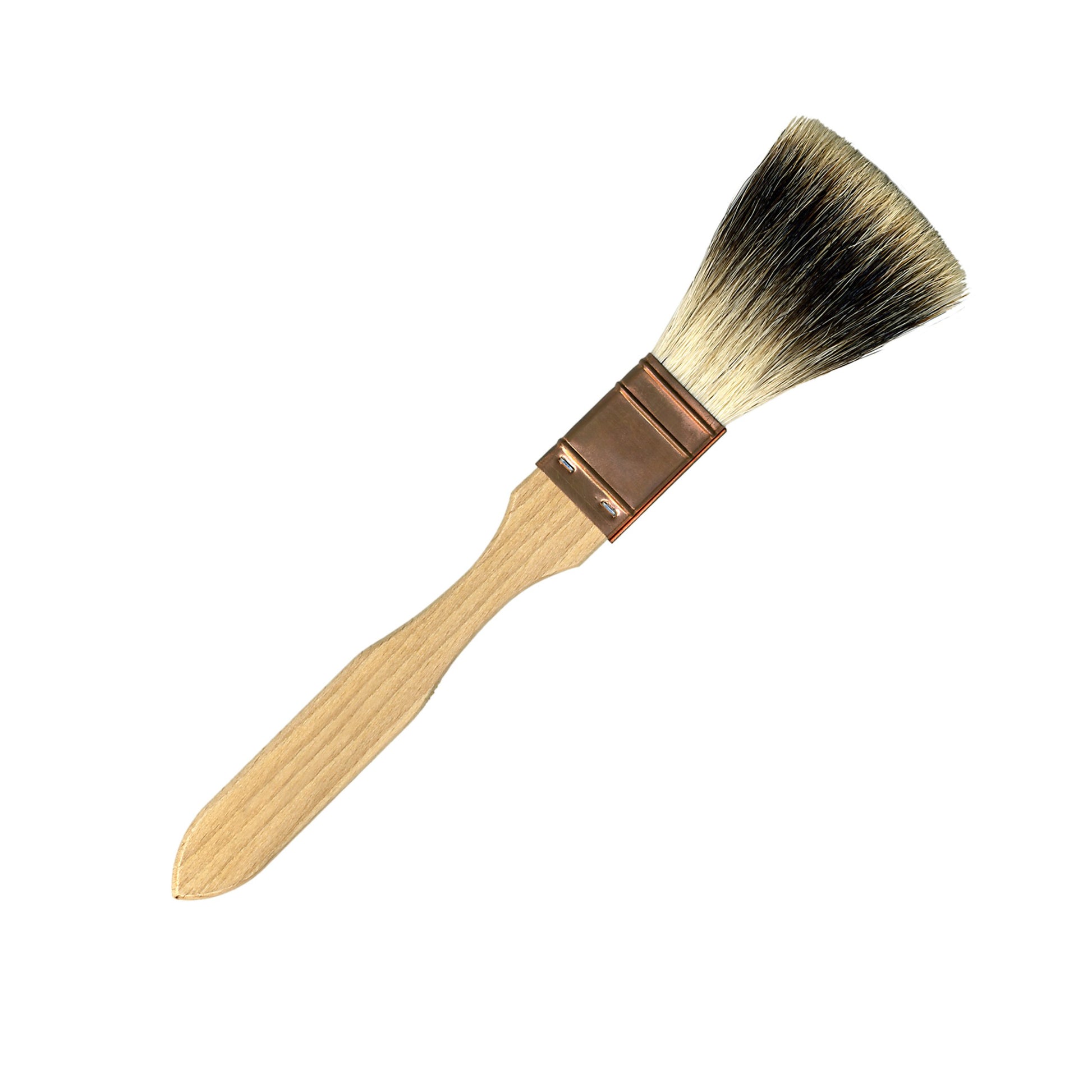 brown one inch brush made from badger hair by Polyvine