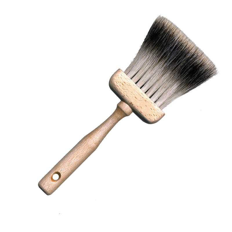 brown three inch brush made from badger hair by Polyvine