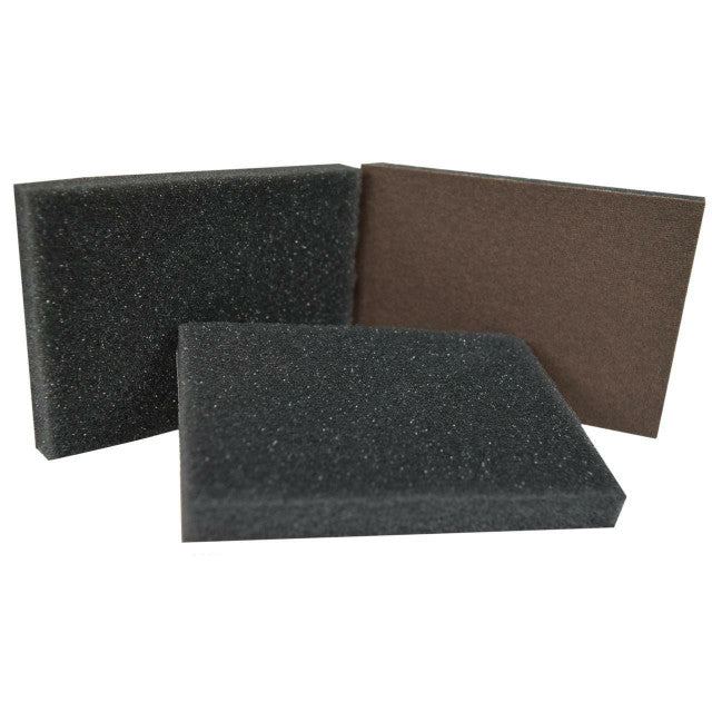 black and brown pack of Dixie Belle Sanding Sponges.