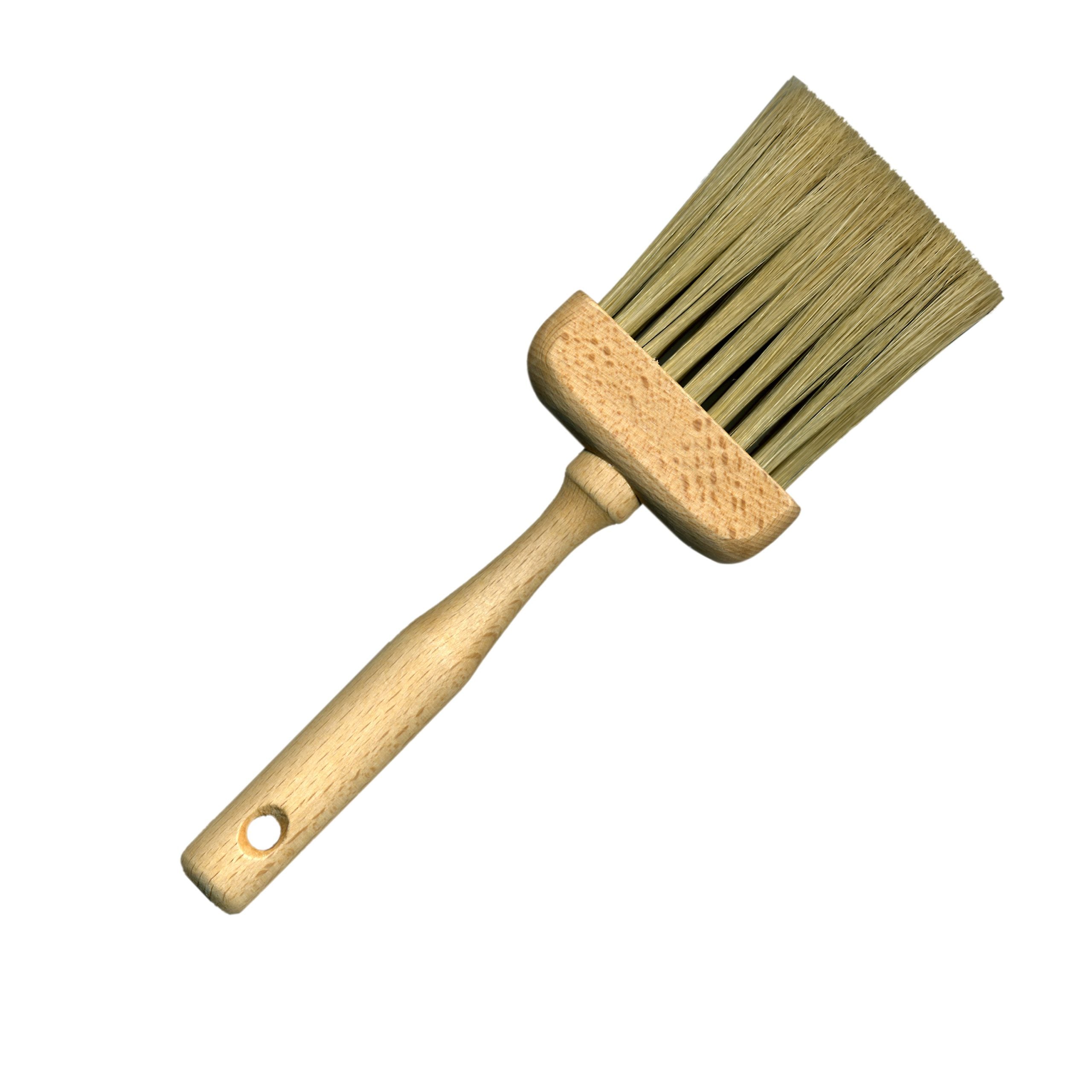 brown Polyvien 3" hog softener brush with a light wood tan handle available at varnishdirect.com