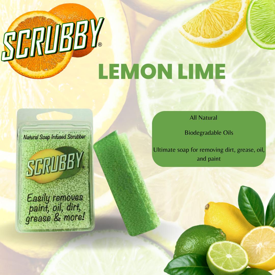 Lime Scubby Soap add on green